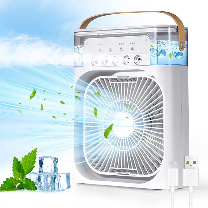 Portable Air Conditioner Fan 7 Color Changing Light (Big  1 Pc) - Trendex