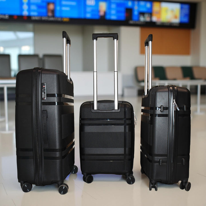 Mix Color Hard-shell Luggage Trolley 4-pc (Set) - Trendex