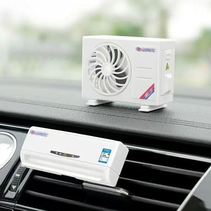 Ac Design Solar-powered Car Air Freshener Built-in Perfume Diffuser For Dashboard And Ac Vent - Trendex