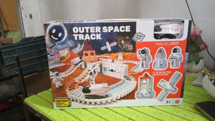 Outer Space Race Track Set For Kids Toys (1 Set) - Trendex