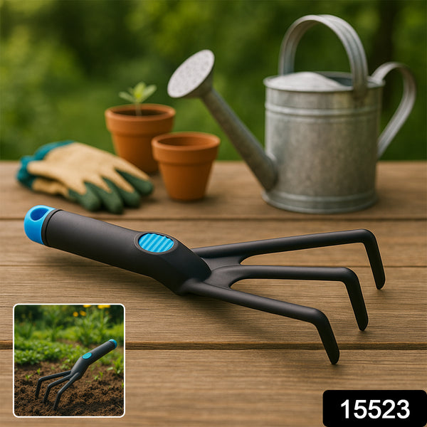 Plastic Premium Garden Hand Cultivator Tool (1 Pc) - Trendex