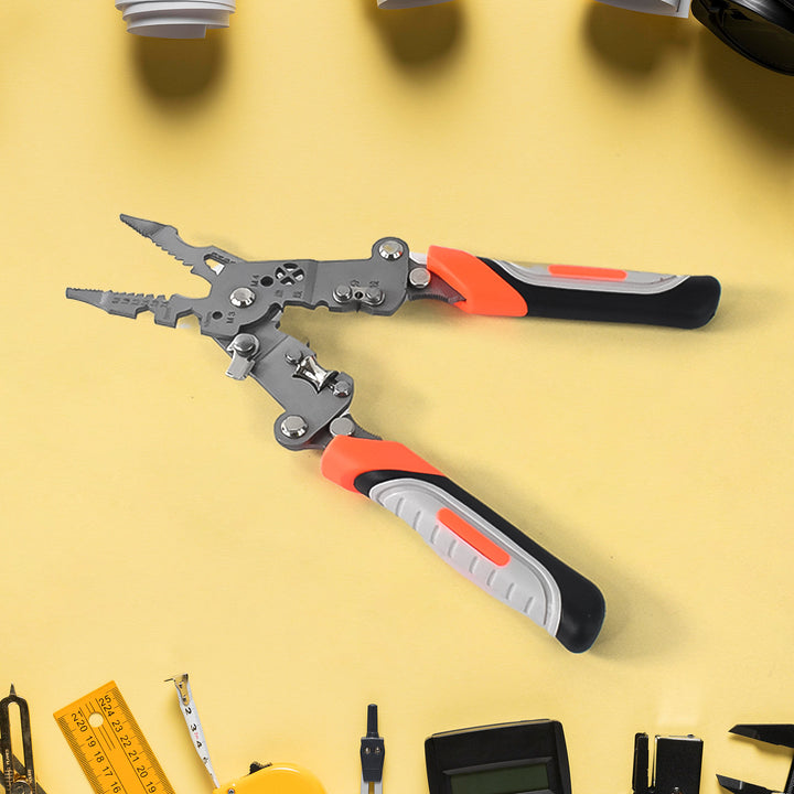 8 In 1 Wire Stripper Pliers Soft Grip - Trendex