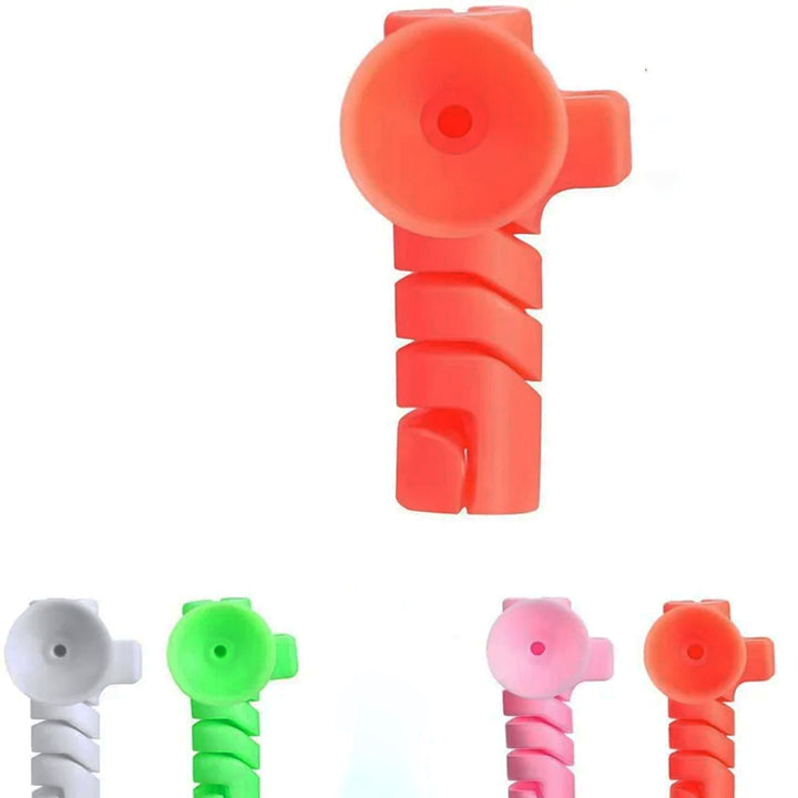 Cable Cord Protector Saver With Suction End (Suction Winder  4 Pcs Set) - Trendex