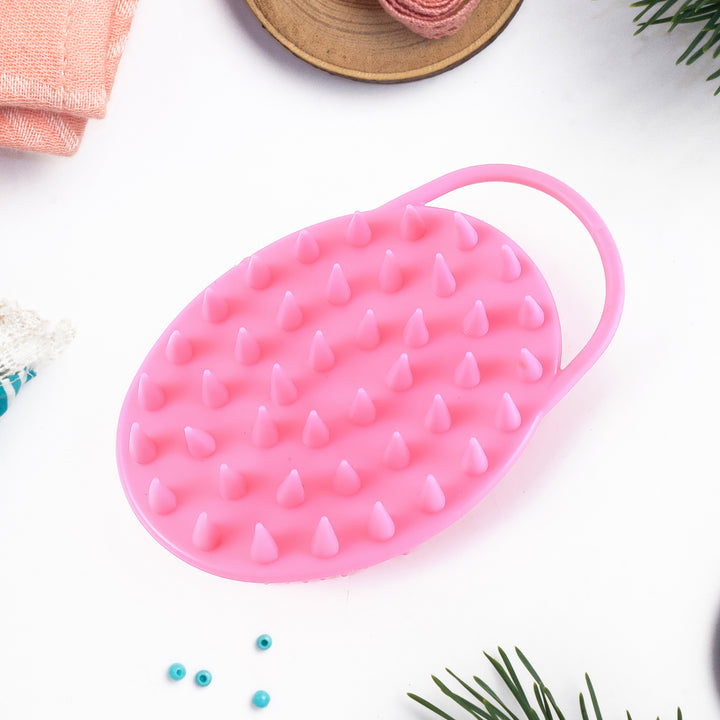 2-in-1 Silicone Soft Bristle Bath Brush - Trendex