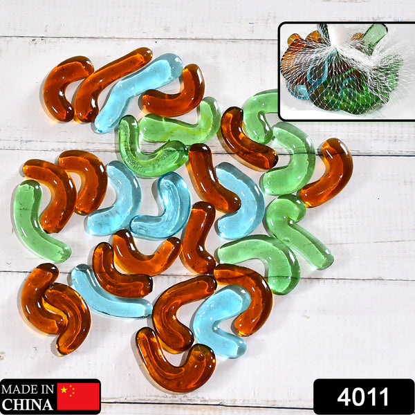 4011 Glass Gem Stone Flat Round Marbles Pebbles For Vase Fillers Attractive Pebbles For Aquarium Fish Tank. - Trendex