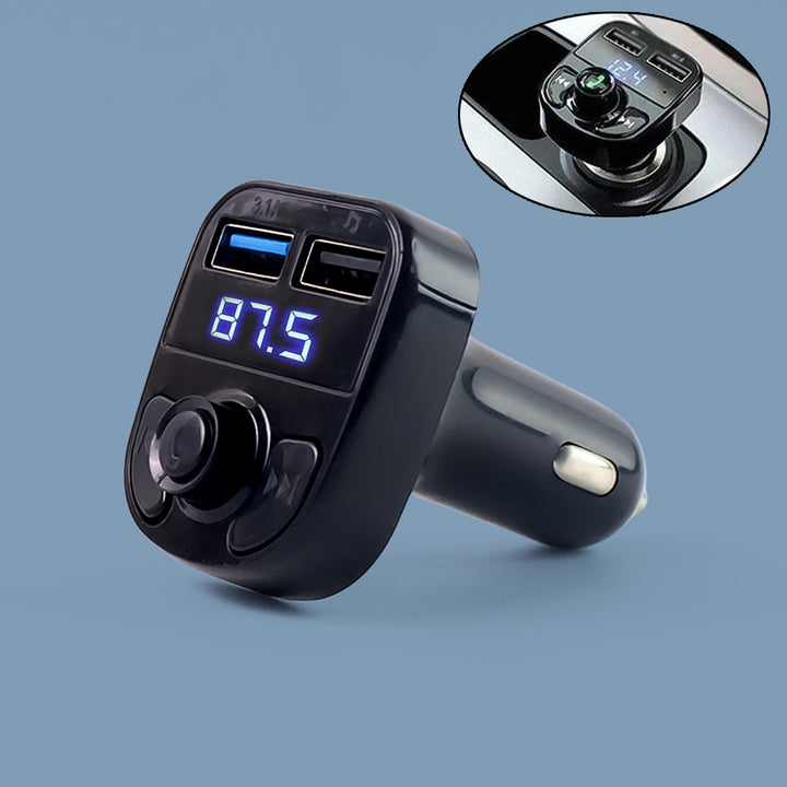 8533 Car-x8 Bluetooth Fm Transmitter Kit For Hands-free Call Receiver  Music Player  Call Receiver  Fast Mobile Charger Ports For All Smartphoneswith 3.1a Quick Charge Dual Usb Car Charger - Trendex
