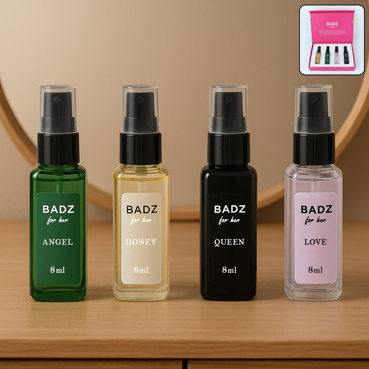 Mini Perfume Spray 8ml (Mix Fragrance  4 Pc) - Trendex