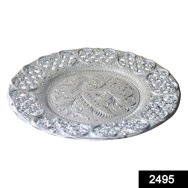 2495-silver-plated-swastik-pooja-thali-set-glossy-puja-thali - Trendex