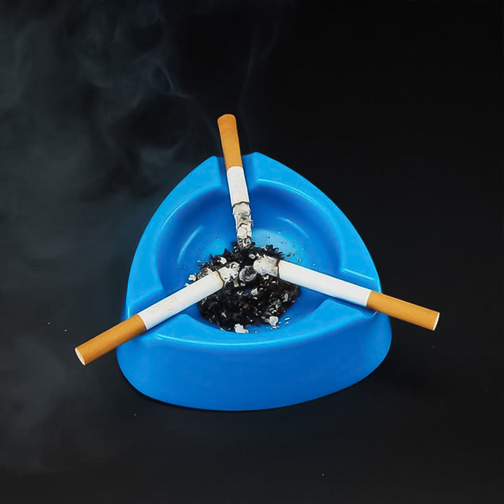 Heavy Duty Plastic Ashtray (Mix Color  1 Pc) - Trendex