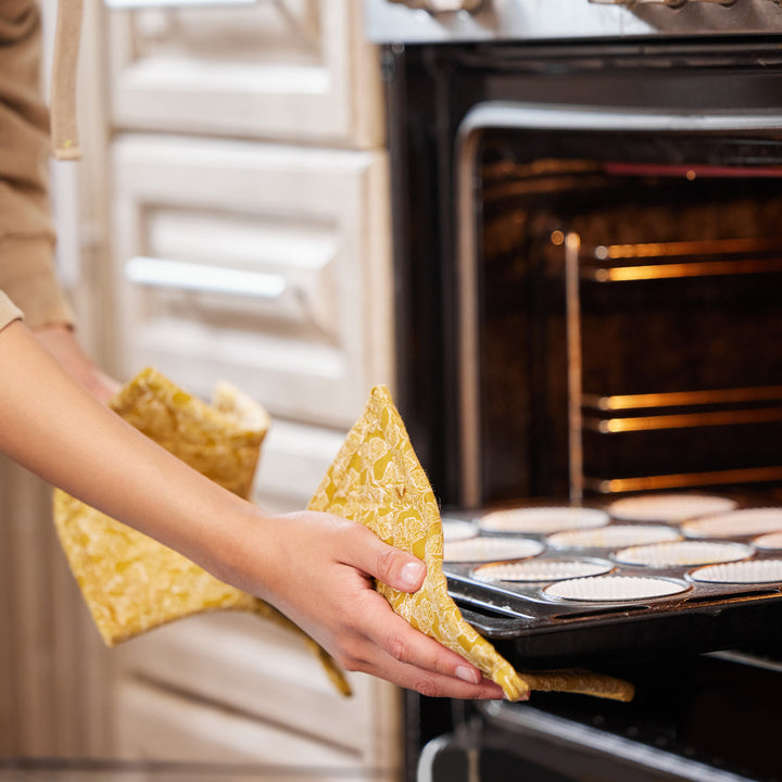 2770 Professional Cotton Oven Mitt Gloves - Trendex