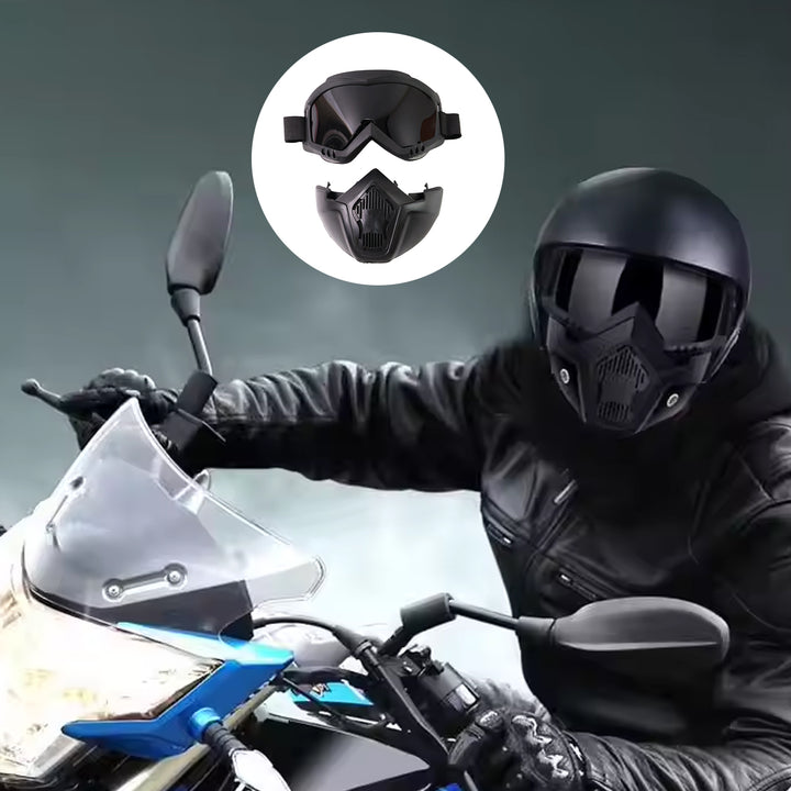 Motorcycle Goggles Off-road Helmet Goggles Windproof Glasses Goggles Mask (1 Pc) - Trendex
