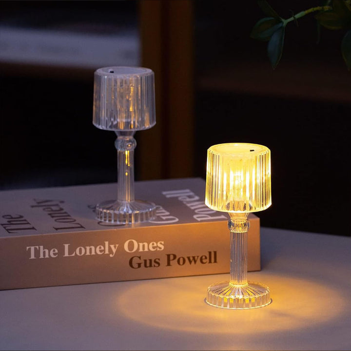 Big Acrylic Led Desk Lamps Table Lamp Portable Crystal (1 Pc  Big) - Trendex