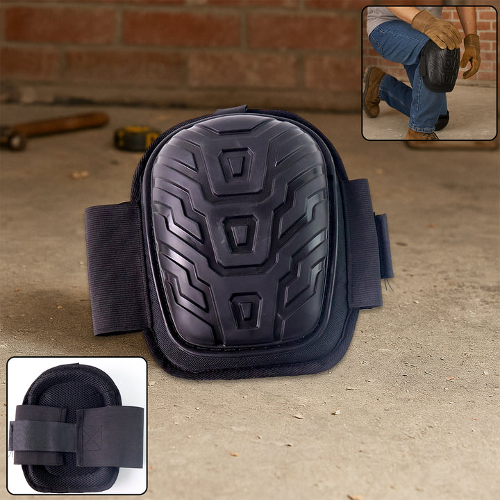Heavy-duty Work Knee Pad With Shock-resistant Shell  Adjustable Straps (1 Pc) - Trendex