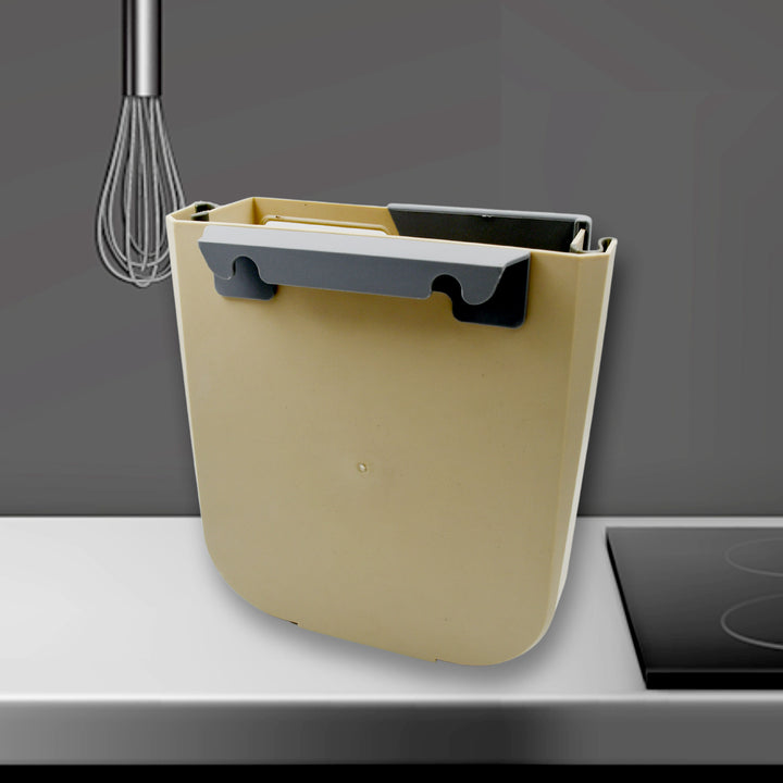 Hanging Trash Can For Kitchen Cabinet Door Small Collapsible Foldable Waste Bins Hanging Trash Holder For Bathroom Bedroom Office Car Portable - Trendex