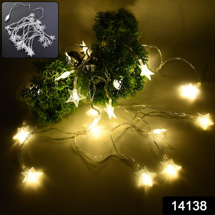 Usb Powered 20 Led Decorative Star String Fairy Lights - Trendex