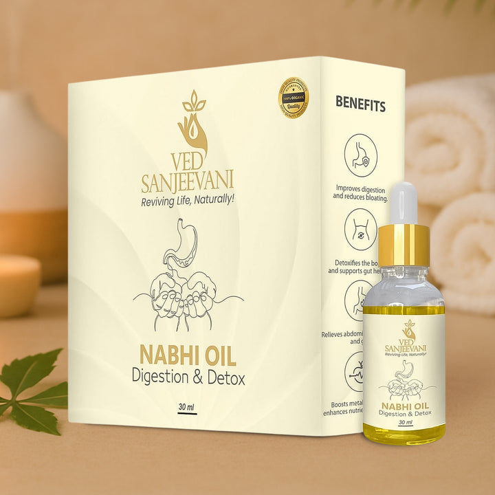Ved Sanjeevani 30ml Ayurvedic Nabhi Oil For Digestion  Detox (30ml  1 Pc) - Trendex