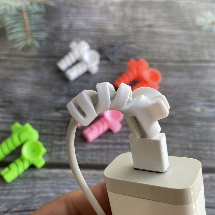 Cable Cord Protector Saver With Suction End (Suction Winder  4 Pcs Set) - Trendex