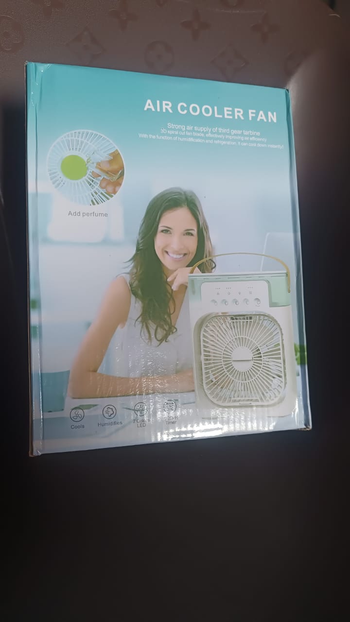 Portable Air Conditioner Fan 7 Color Changing Light (Big  1 Pc) - Trendex