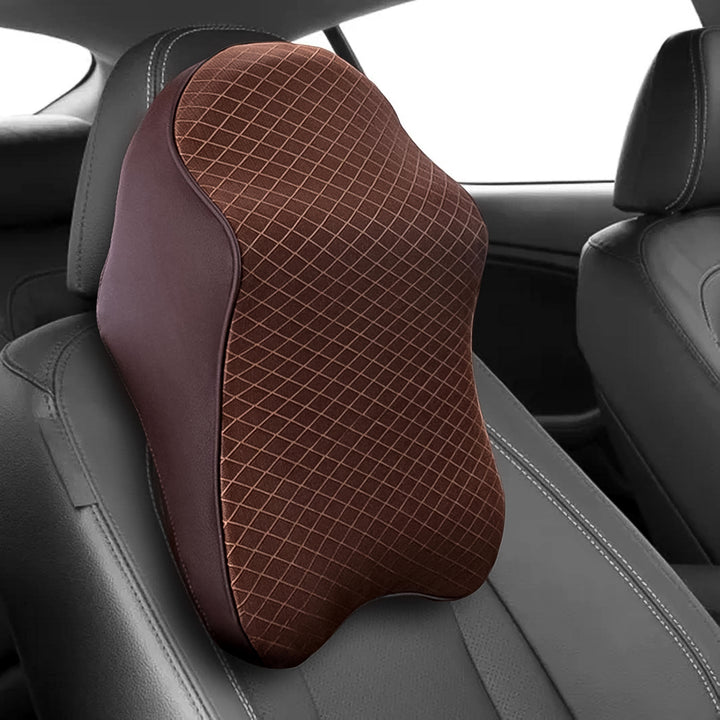 8595 Car Neck Pillow Car Neck Headrest Pillow Memory Foam Car Accessories Cushion Car Seat Head Support Neck Protector Car Seat Neck Pillowfor Driving (1 Pc) - Trendex