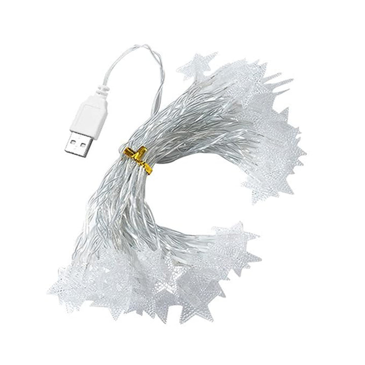 Usb Powered 20 Led Decorative Star String Fairy Lights - Trendex