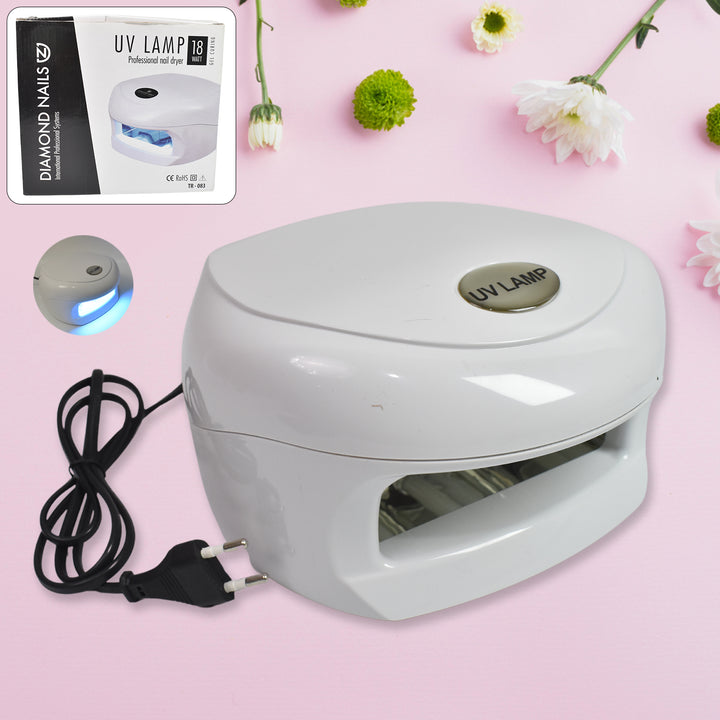 18w Led Uv Lamp Nail Dryer Gel Nail Lamp Nail Polish Curing Lamp (1 Pc) - Trendex