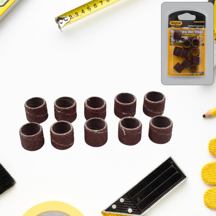 Drum Polishing Kit Drum Sanding Sleeves Widely Used (10 Pcs Set) - Trendex