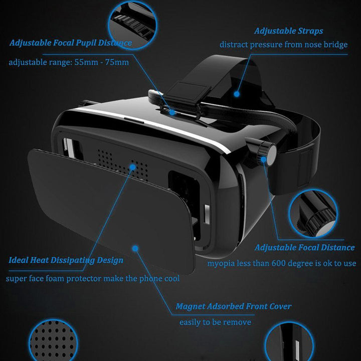 1447 Vr Pro Virtual Reality 3d Glasses Headset - Trendex