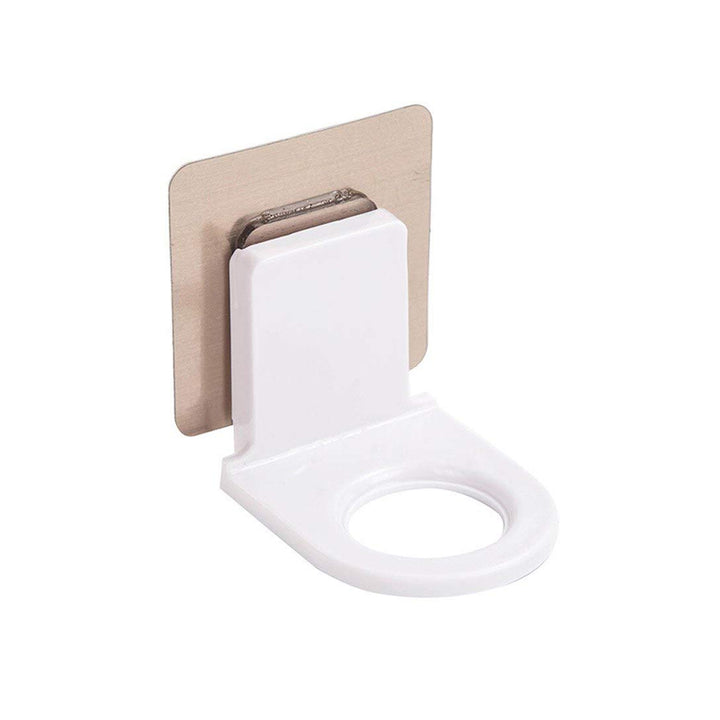1158 Wall Mounted Self Sticky Hooks For Body Wash Shampoo Bottle Wall Storage Strong Adhesive Hook Power Plug Socket Hanger Holder Multi Color (1pc) - Trendex