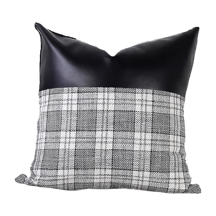 Pillow Covers Cushion Cases Soft Leather And Cotton (23  22 Inch  1 Pair  2 Pc) - Trendex