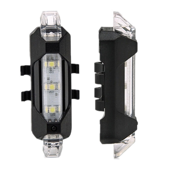 1560 Rechargeable Bicycle Front Waterproof Led Light (White) - Trendex