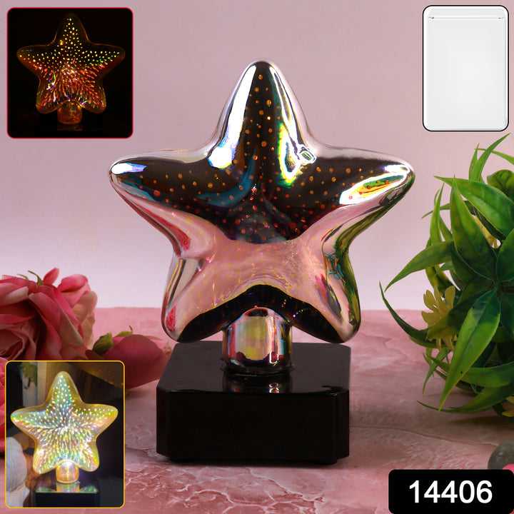 Star-shaped 3d Illusion Decorative Led Night Lamp (1 Pc) - Trendex