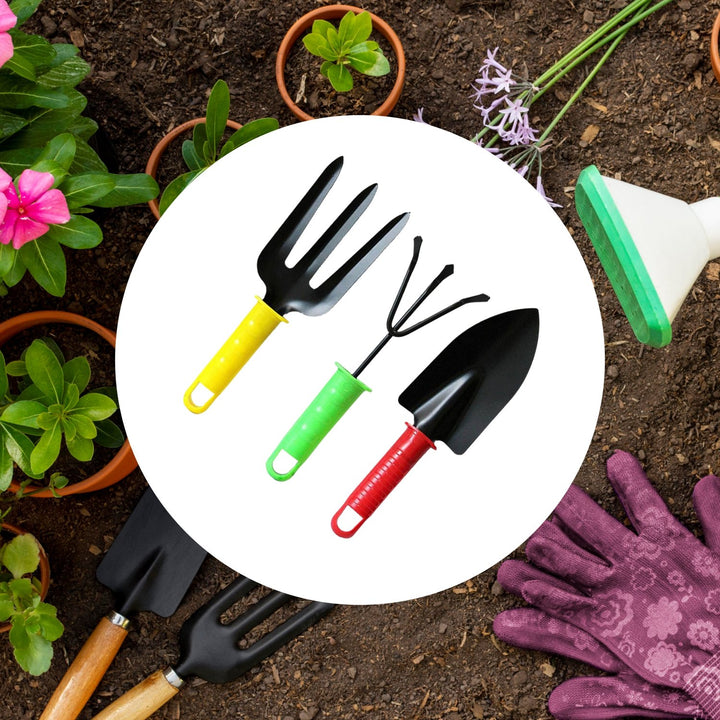 1768  Colorfull Garden Tool Set Set Of 3pc - Trendex