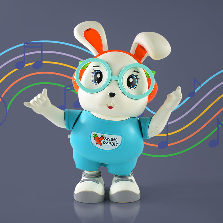 Swing Rabbit Musical Dancing Toy  Interactive Bunny With Lights Sounds (1 Pc  Battery Not Included) - Trendex