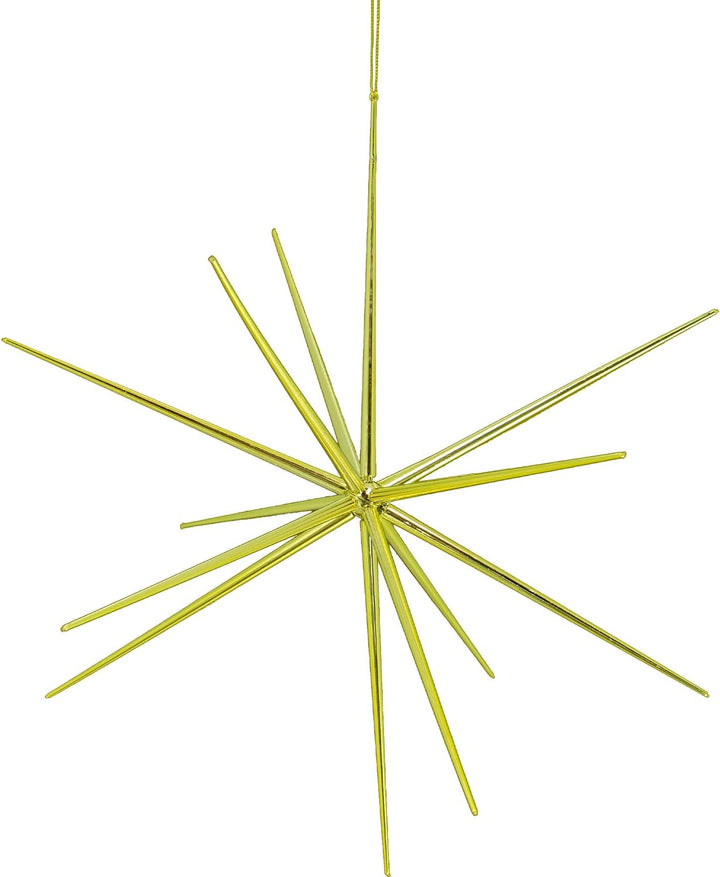 3d Gold Star Hanging Decoration Star Acrylic Look  Hanging Luminous Star For Windows Home Garden Festive Embellishments For Holiday Parties Weddings Birthday Home Decoration ( Big  Medium Small ) - Trendex