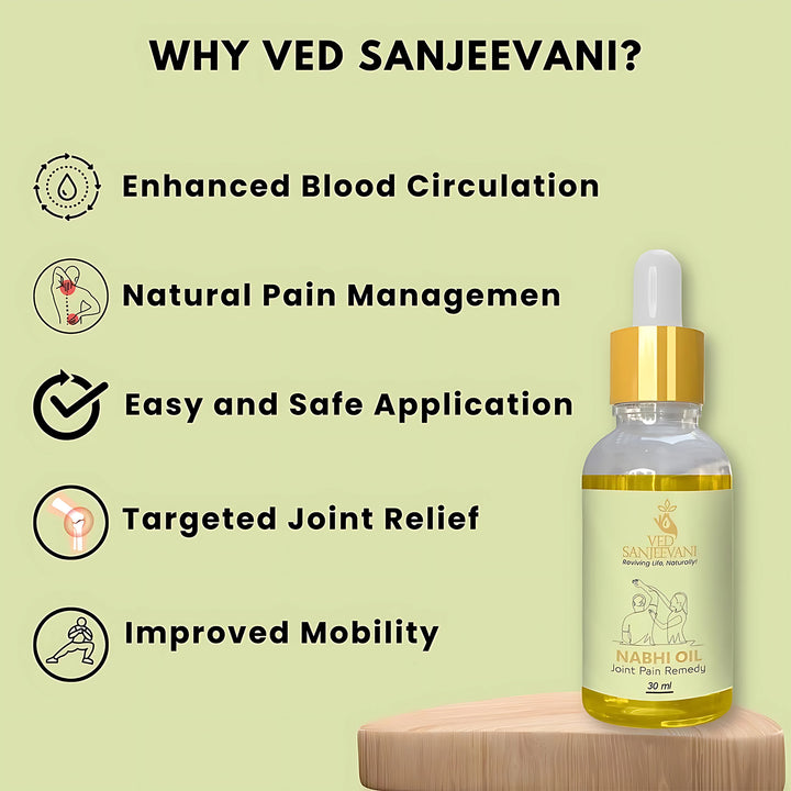 Ved Sanjeevani Nabhi Oil For Joint Pain Relief (30ml  1 Pc) - Trendex
