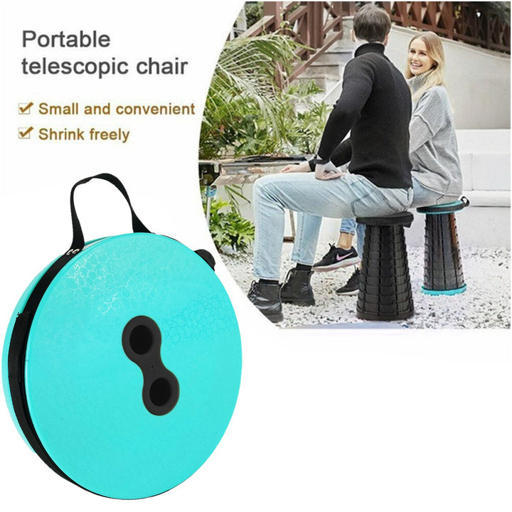 2501 Foldable Height Adjusting Stool Space Saving Telescopic Stool - Trendex