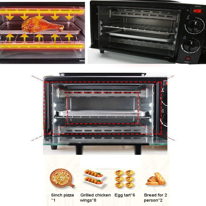 2788 3 In 1 Breakfast Maker Portable Toaster Oven Grill Pan  Coffee Maker Full Breakfast Ready At One Go - Trendex