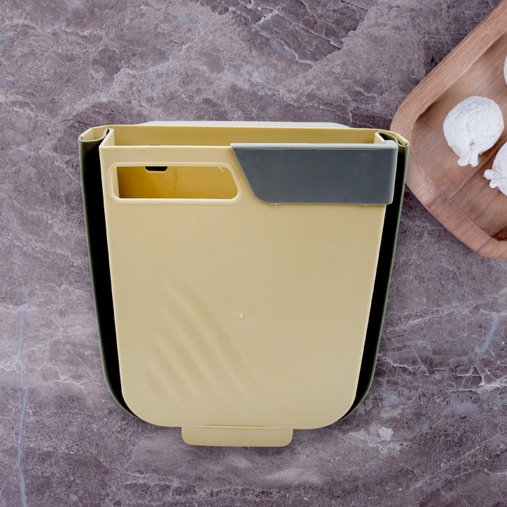 Hanging Trash Can For Kitchen Cabinet Door Small Collapsible Foldable Waste Bins Hanging Trash Holder For Bathroom Bedroom Office Car Portable - Trendex