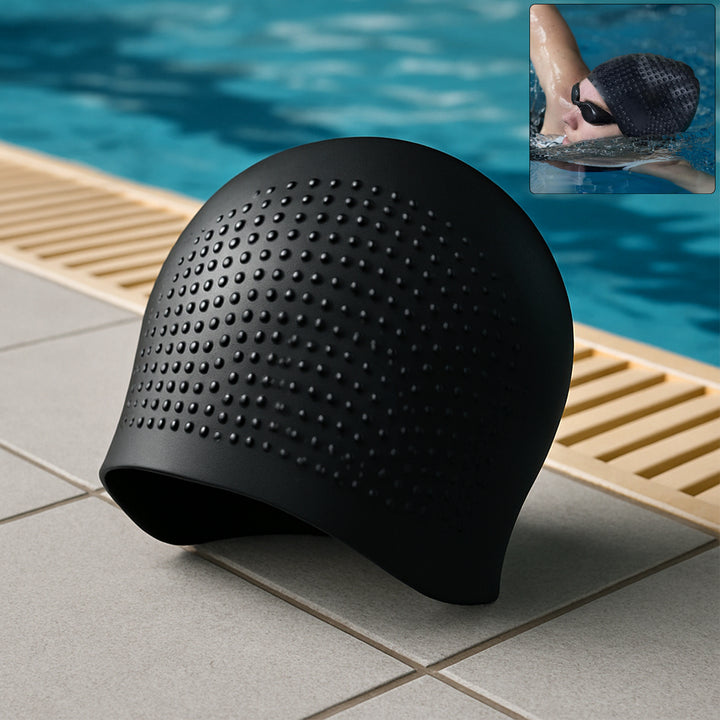 Premium Silicone Waterproof Swimming Cap (1 Pc) - Trendex