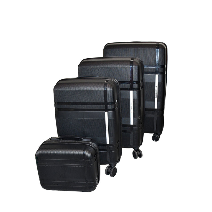 Mix Color Hard-shell Luggage Trolley 4-pc (Set) - Trendex