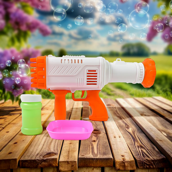36 Holes Big Rechargeable Powerful Machine Bubble Gun Toys (1 Set) - Trendex