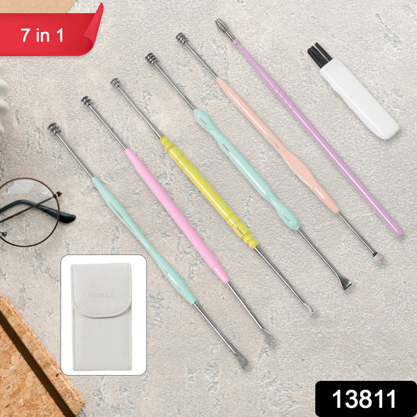 7 Pcs Earwax Removal Kit  Ear Cleansing Tool Set - Trendex