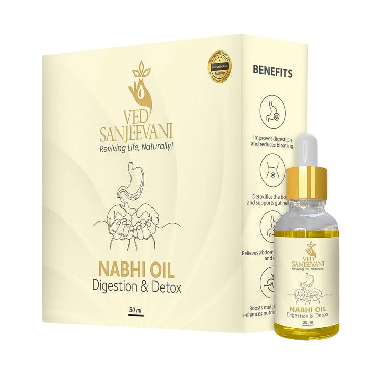 Ved Sanjeevani 30ml Ayurvedic Nabhi Oil For Digestion  Detox (30ml  1 Pc) - Trendex