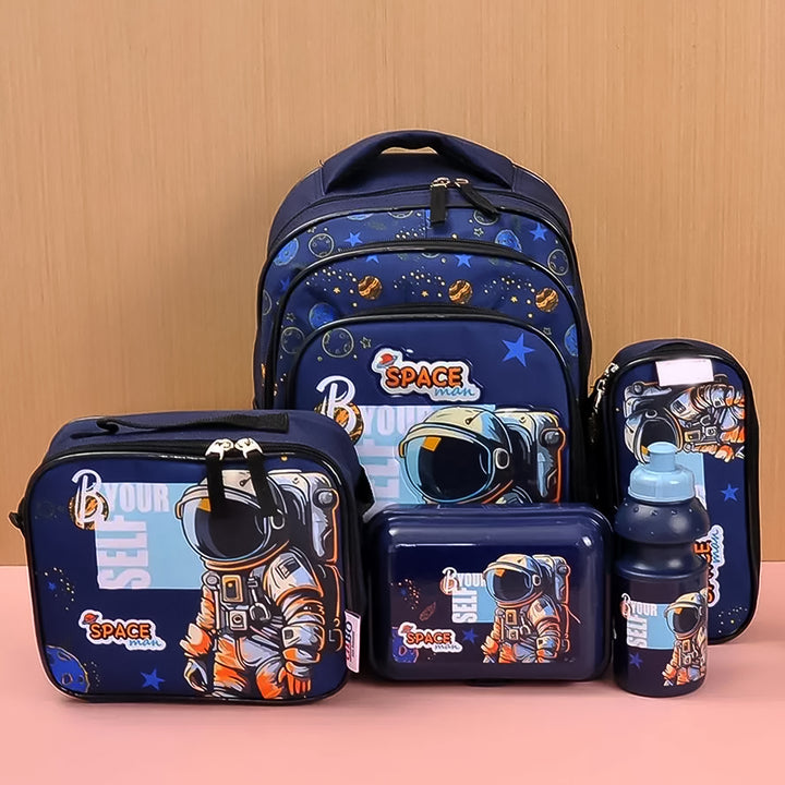 5 In 1 School Bag Includes Lunch Bag 14 Inch School Bags Water Bottle  Pencil Case In Box Packing (1 Set  Mix Color)) - Trendex
