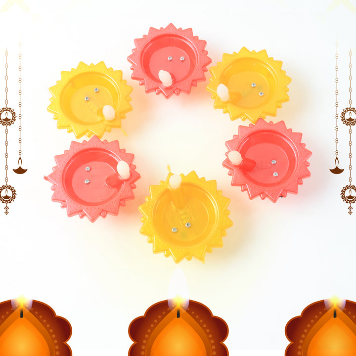 Water Sensor Led Diya Set (6 Pc) - Trendex