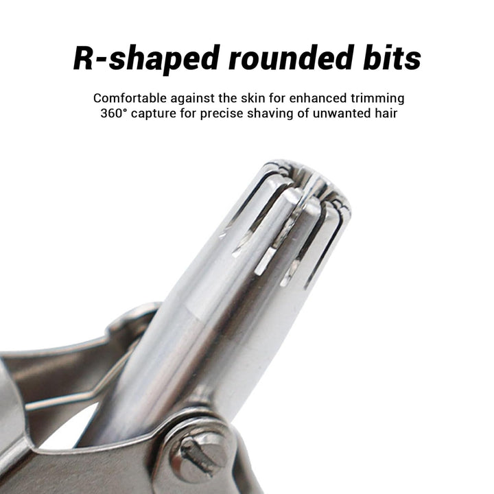 Stainless Steel Painless Nose Hair Remover (1 Pc) - Trendex