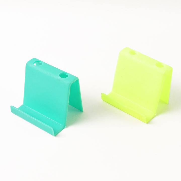 Multifunctional Plastic Mobile Phone Stand  Pen Holder (2 Pc  Mix Color) - Trendex