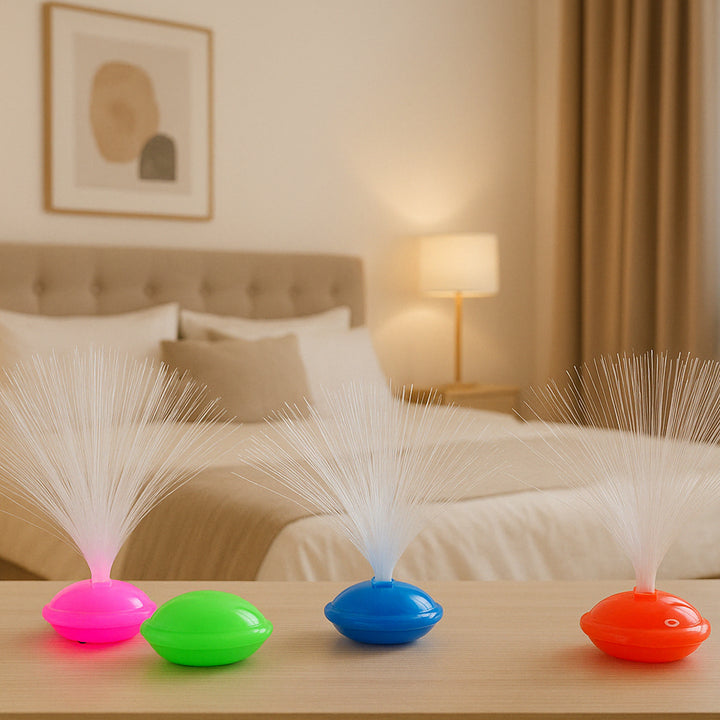 Fiber Optic Led Night Lamps Set (12 Pc) - Trendex