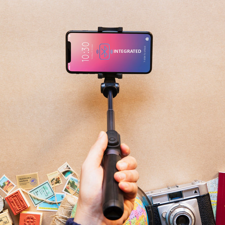 6401 Bluetooth Selfie Stick Portable Phone Tripod Stand For Mobile - Trendex