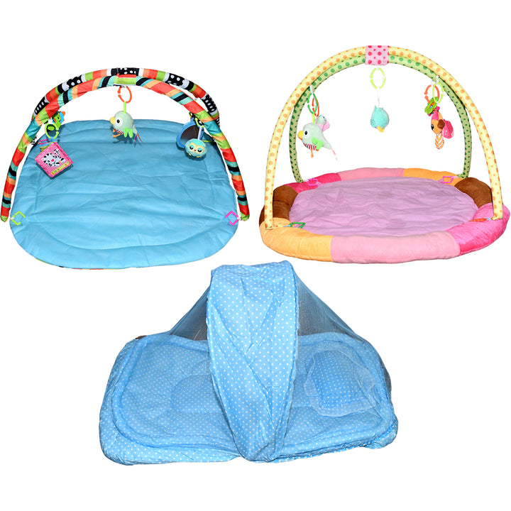 Multipurpose Baby Play Gym And Sleeping Mat (Mix Design  1 Pc) - Trendex